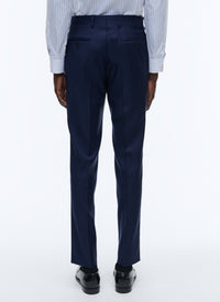 Pantalon en serge de laine - Bleu Marine