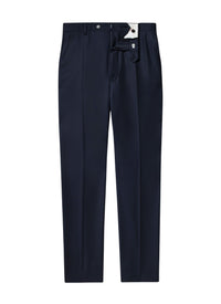 Pantalon en serge de laine - Bleu Marine