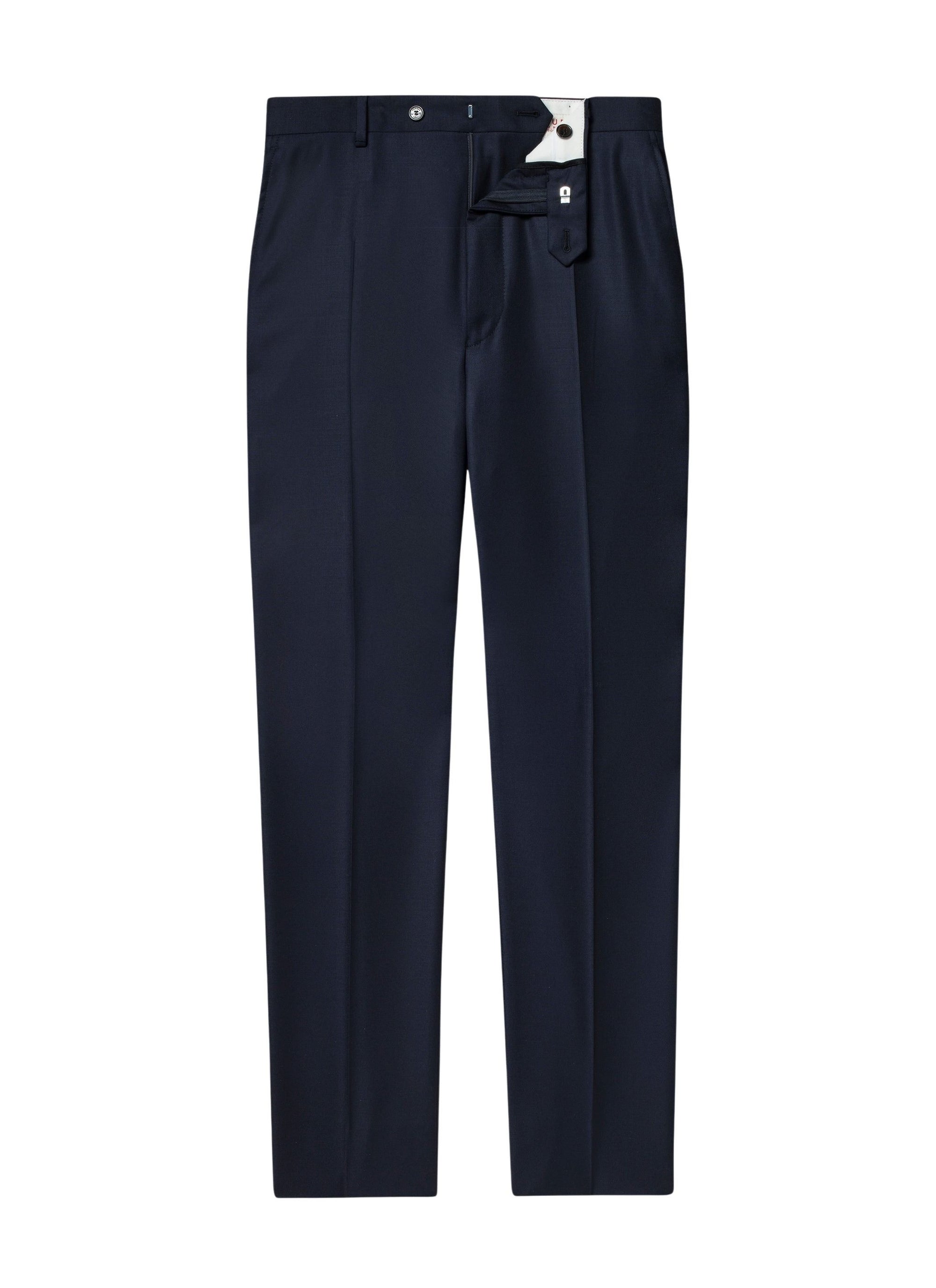 Pantalon en serge de laine - Bleu Marine