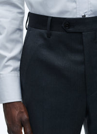 Wool canvas trousers - Charcoal grey