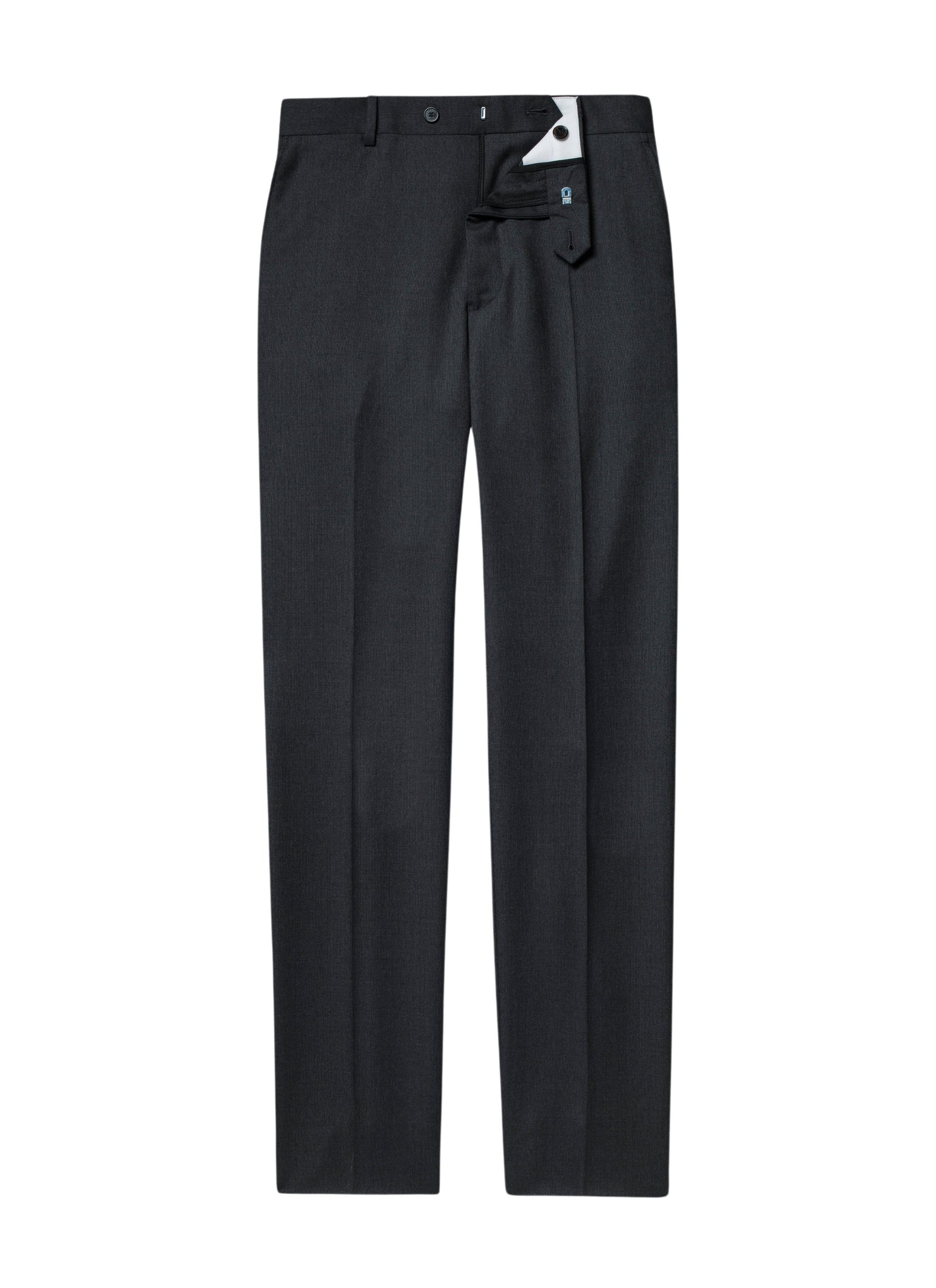 Wool canvas trousers - Charcoal grey