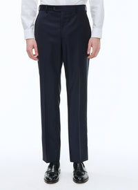 Pantalon en serge de laine - Bleu Marine