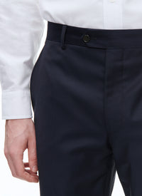 Pantalon en serge de laine - Bleu Marine