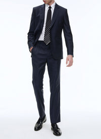 Pantalon en serge de laine - Bleu Marine