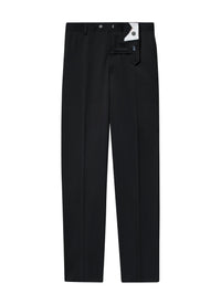 Pantalon de costume ajusté en laine - Noir
