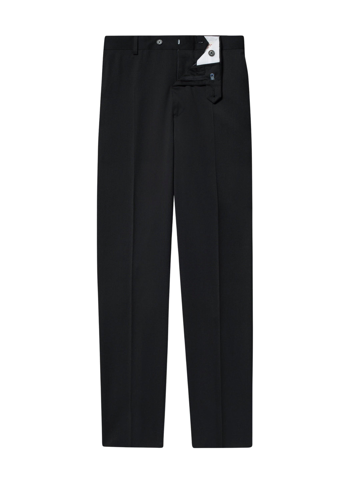Pantalon de costume ajusté en laine - Noir