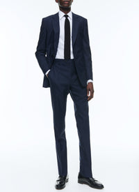 Tailored wool trousers - Navy blue
