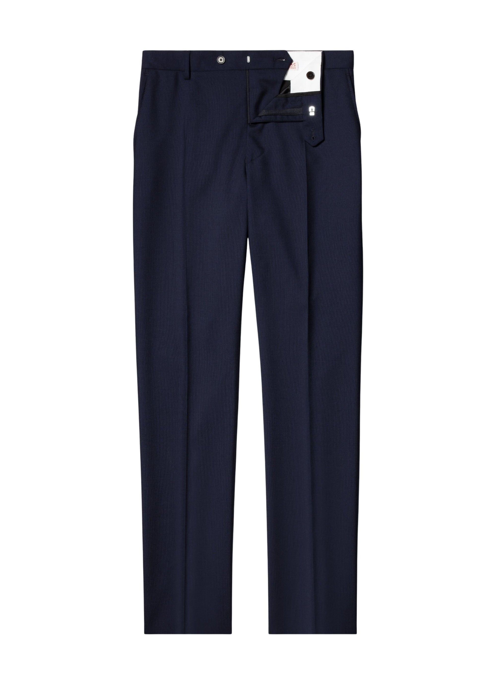 Tailored wool trousers - Navy blue