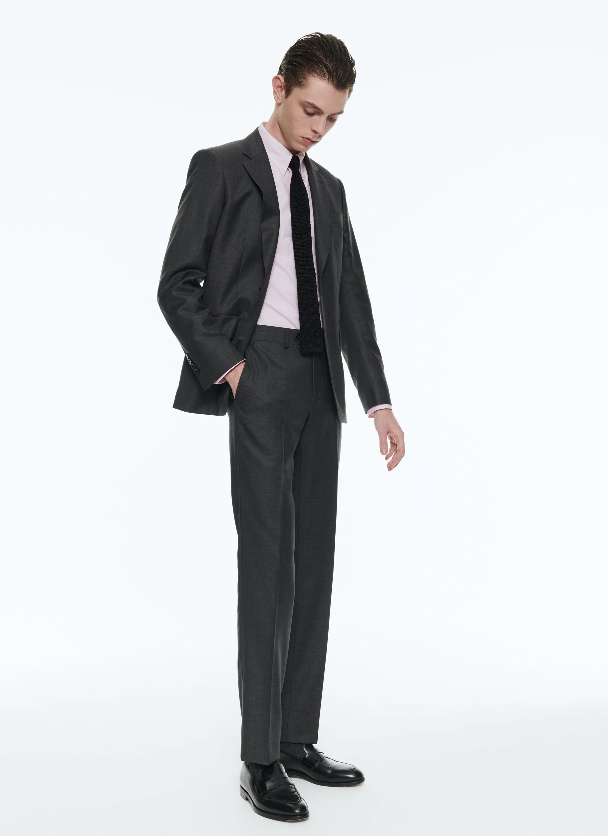 Gris Moyen Pantalon Tailoring - Gris Moyen