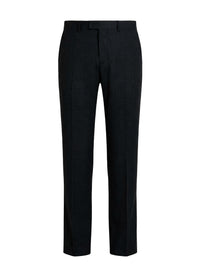 Pantalon en laine fil à fil - Anthracite
