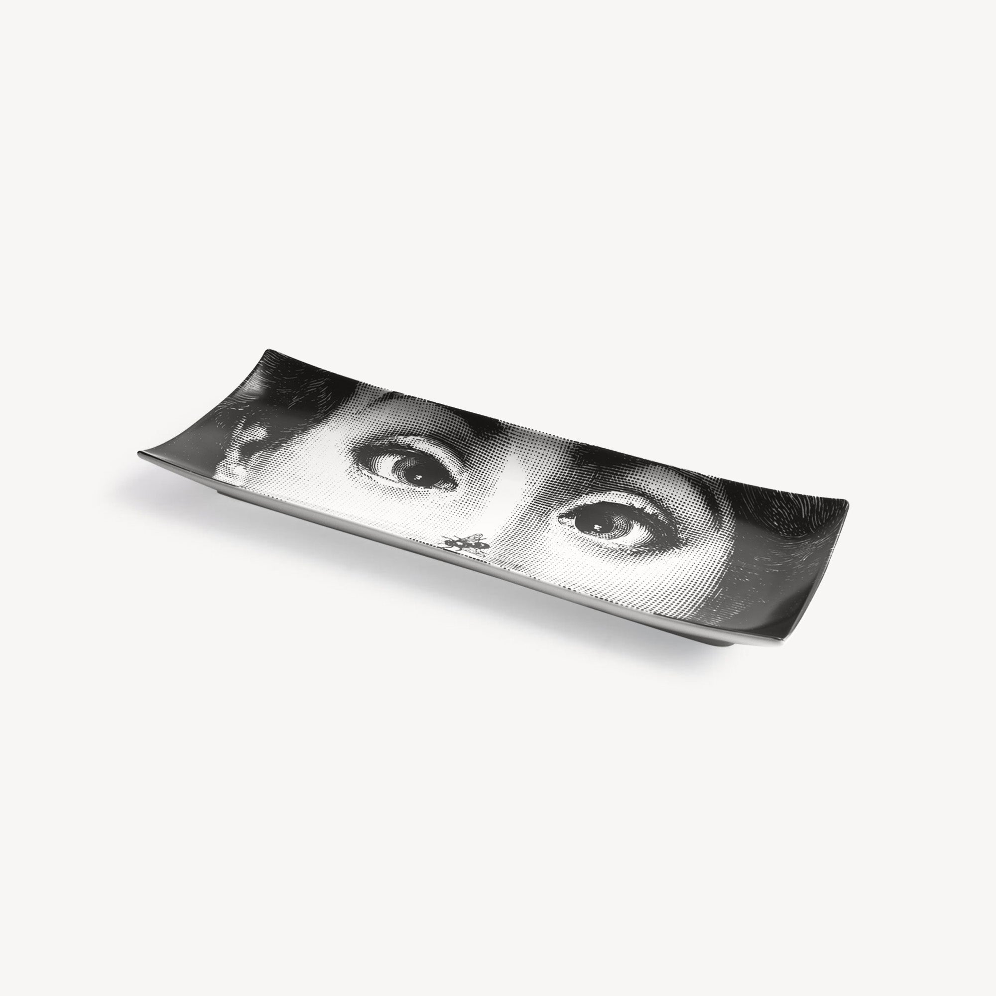 Tema e Variazioni tray no. 363 in porcelain - Black & White
