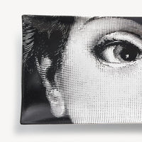 Tema e Variazioni tray no. 363 in porcelain - Black & White