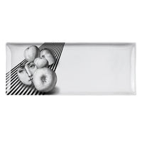 Tema e Variazioni n.391 porcelain tray - Black & White