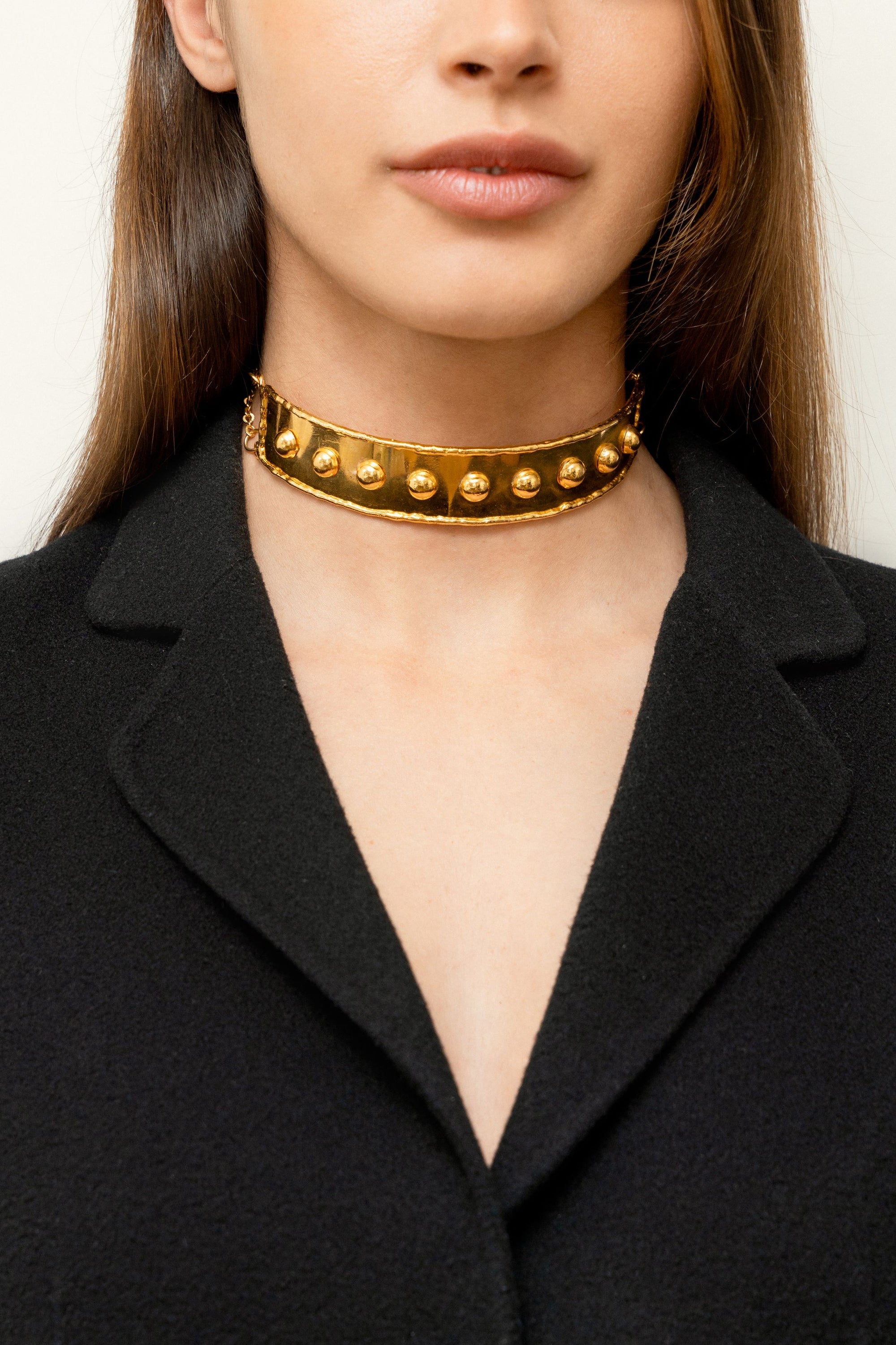Collier Massai doré à l'or fin - Doré