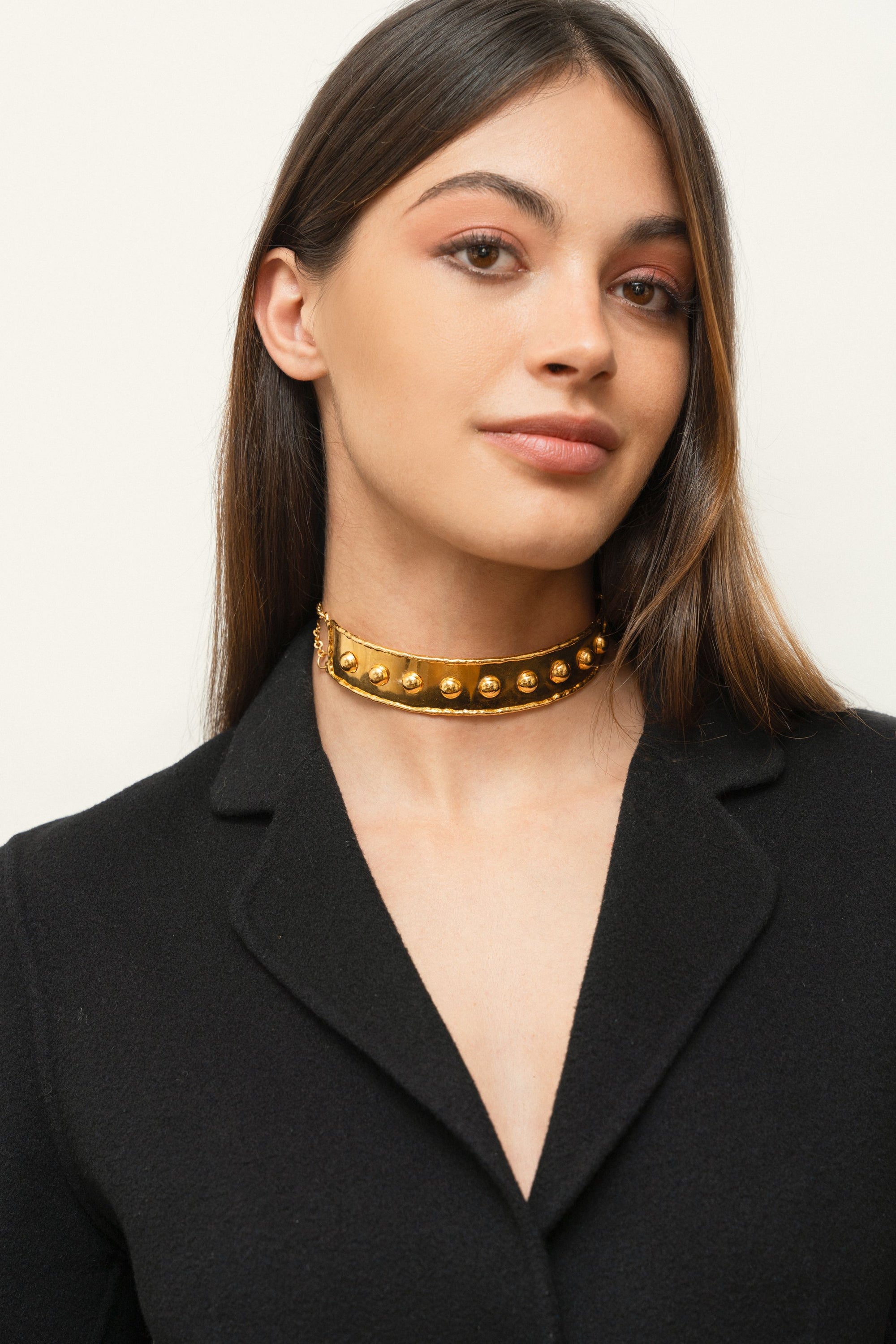 Collier Massai doré à l'or fin - Doré