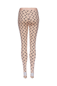 Legging en jersey All Over Moon Upcyclé - Tan