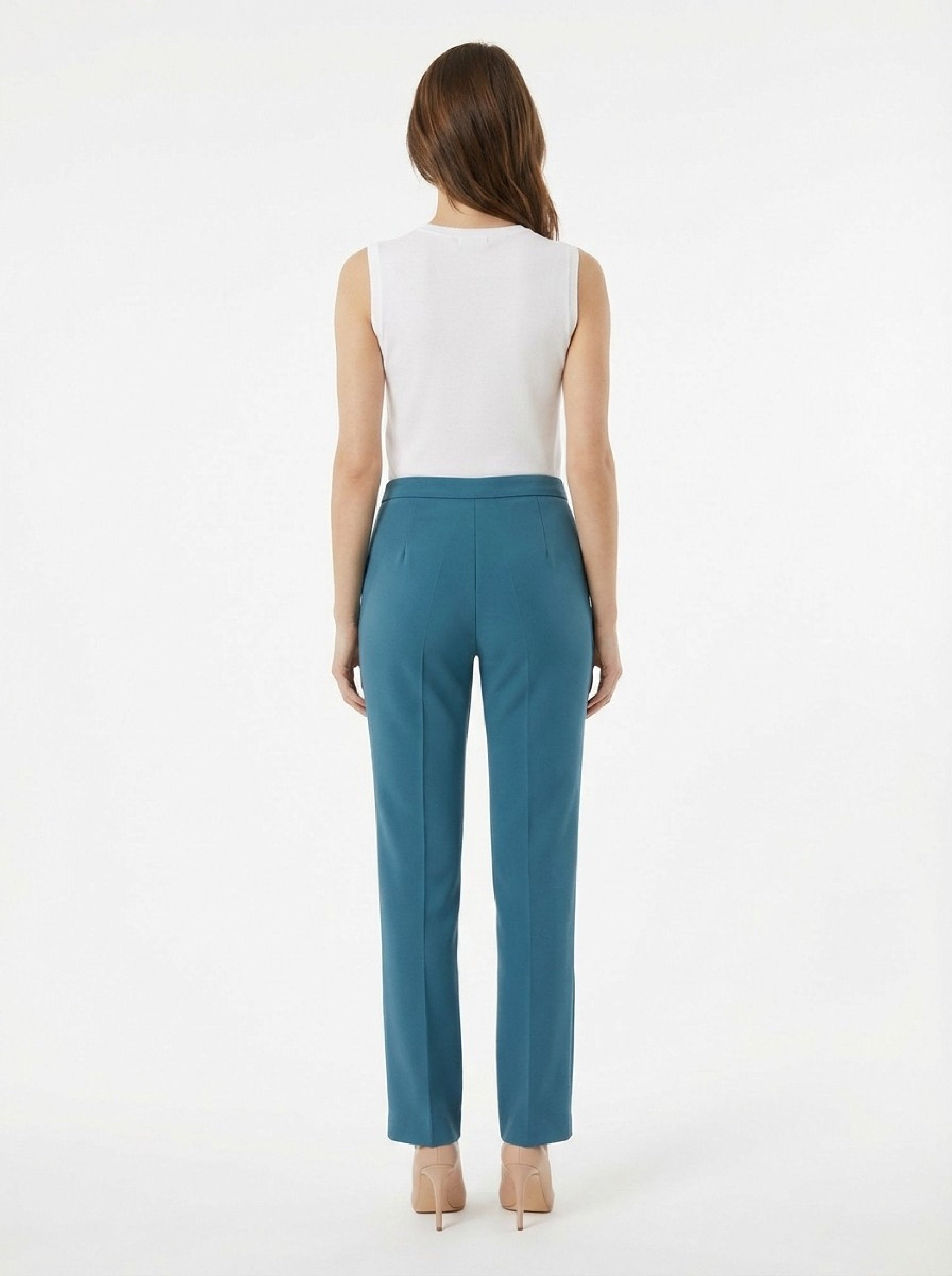 Pantalon droit à pinces - Pavone