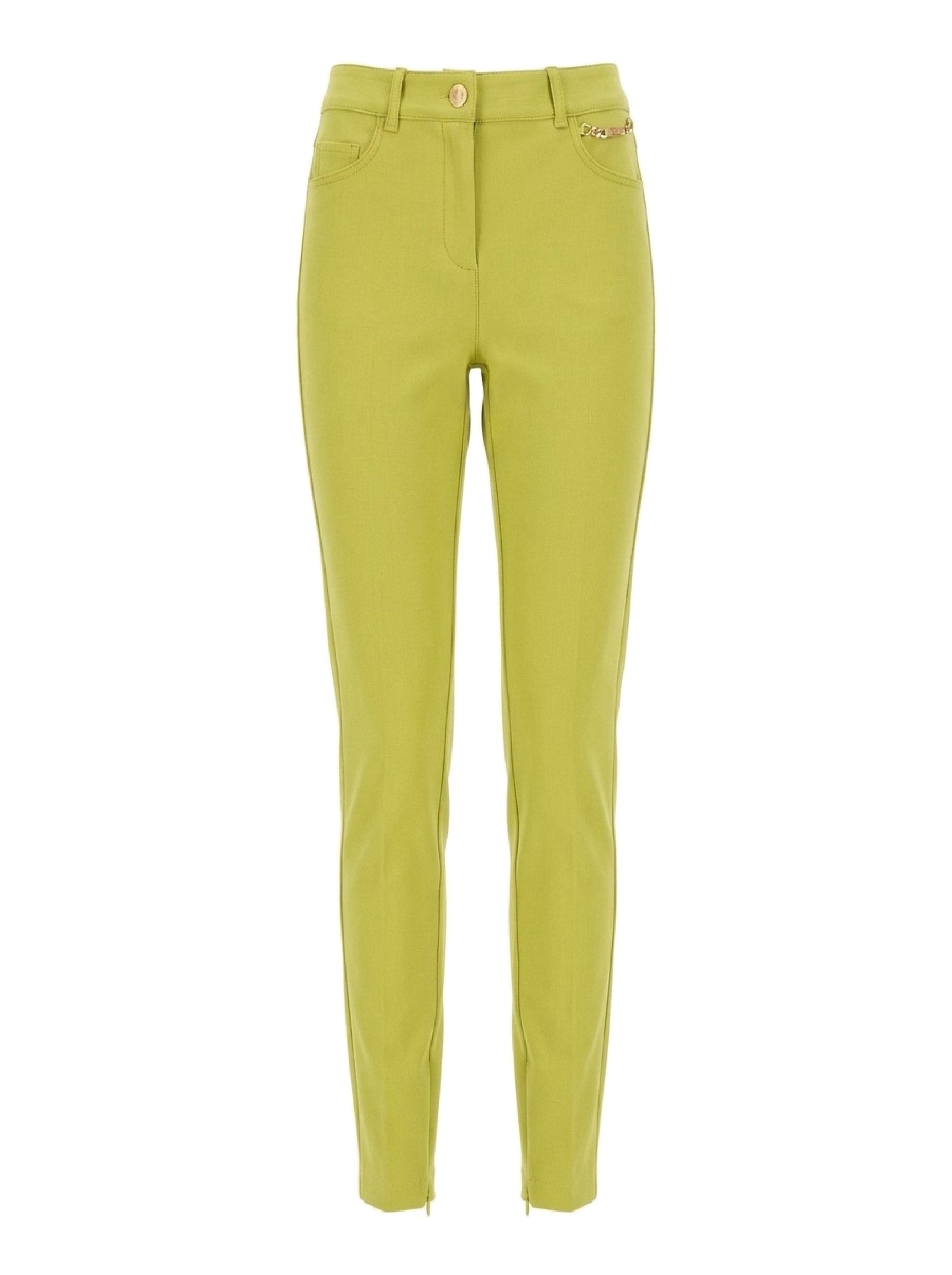 Pantalon slim à chaîne - Olive Oil