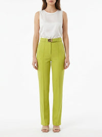 Pantalon coupe droite à ceinture - Olive Oil