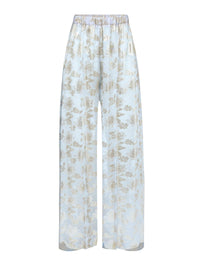 PANTALON PALAZZO À FLEURS
