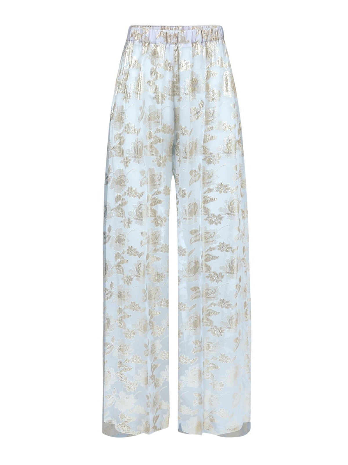 PANTALON PALAZZO À FLEURS