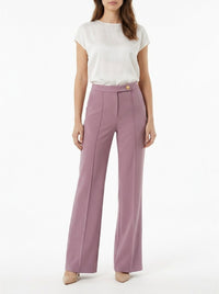 Pantalon évasé à boutons - Candy Violet