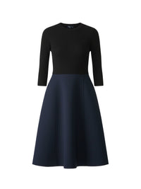 NOIR / MARINE ROBE