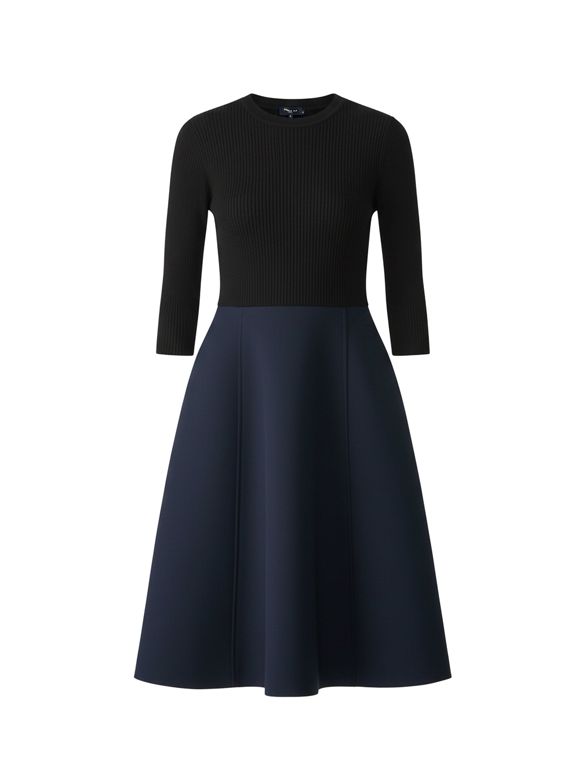 NOIR / MARINE ROBE