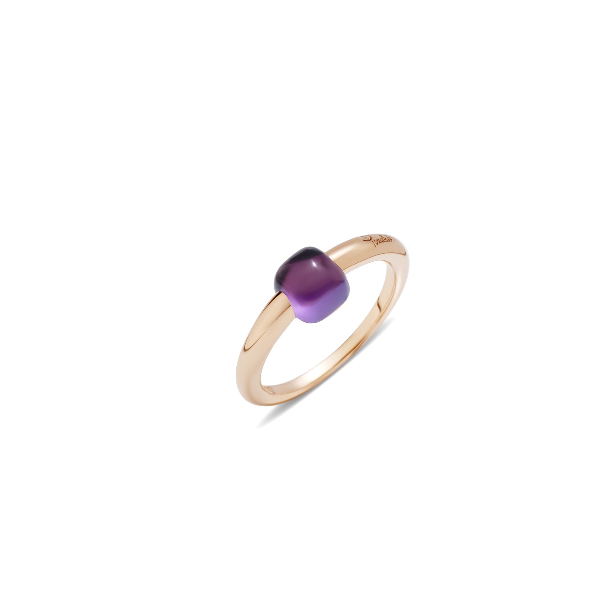 Bague M'ama non M'ama en Or rose 18K & Améthyste