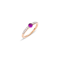 Bague M'ama non M'ama en Or rose 18K et Améthyste & Diamant
