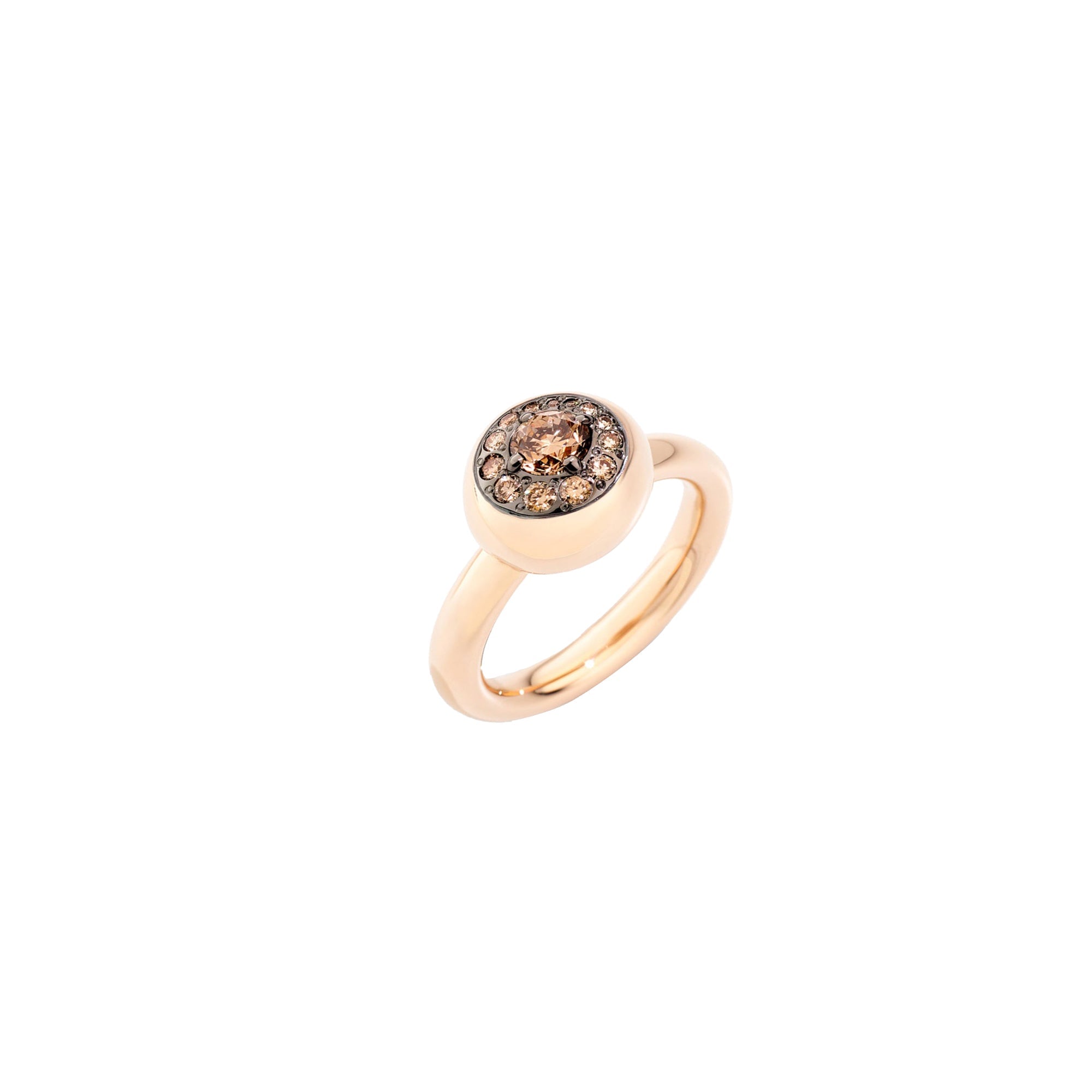 Bague fine Nuvola en Or rose 18K & Diamant