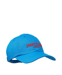 Pacifico embroidered cotton cap - Sky & Paprika