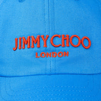 Pacifico embroidered cotton cap - Sky & Paprika