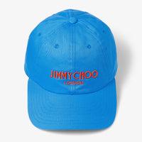 Pacifico embroidered cotton cap - Sky & Paprika