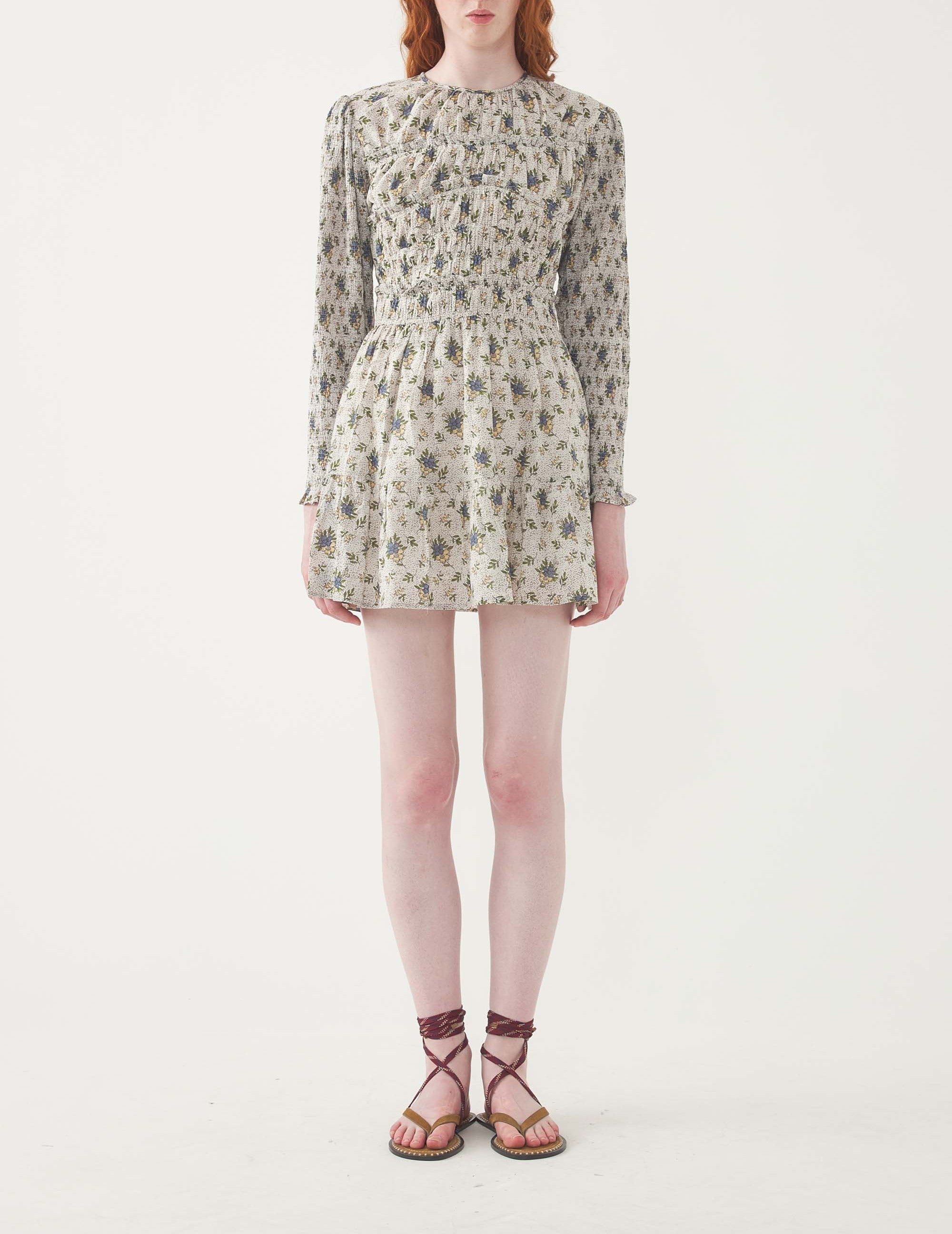 GREY PADA MINI DRES