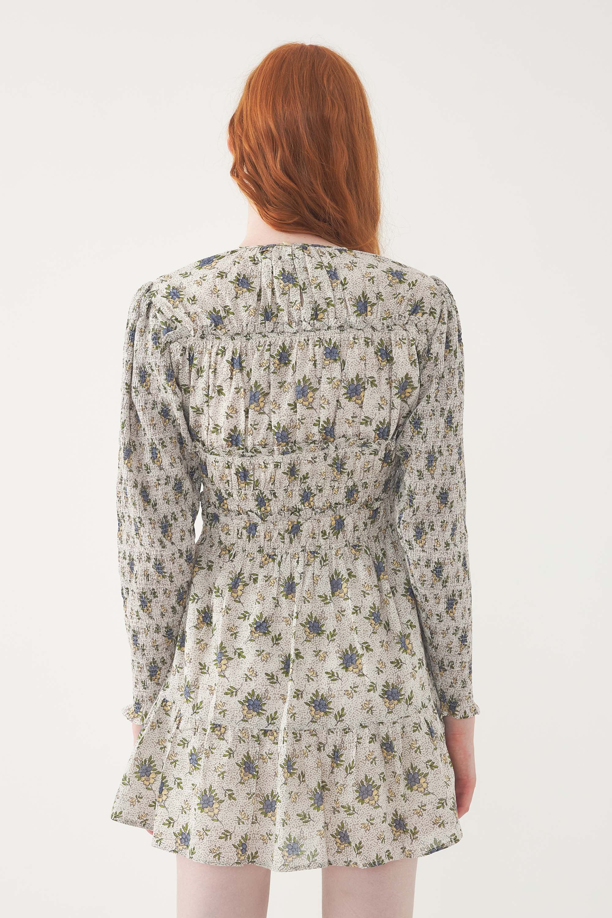 GREY PADA MINI DRES