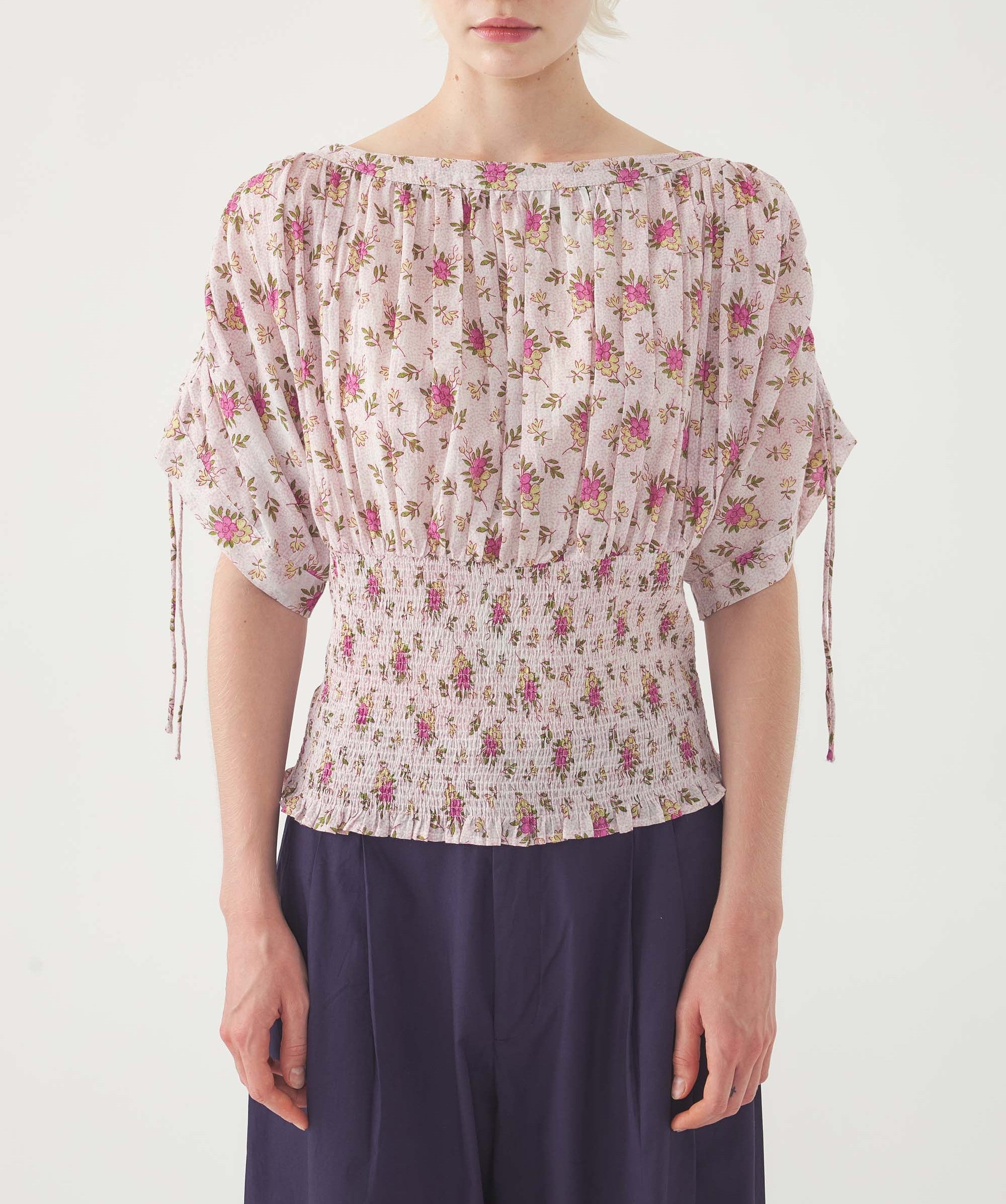 PINK PADA SMOCK TOP