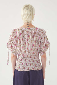 PINK PADA SMOCK TOP