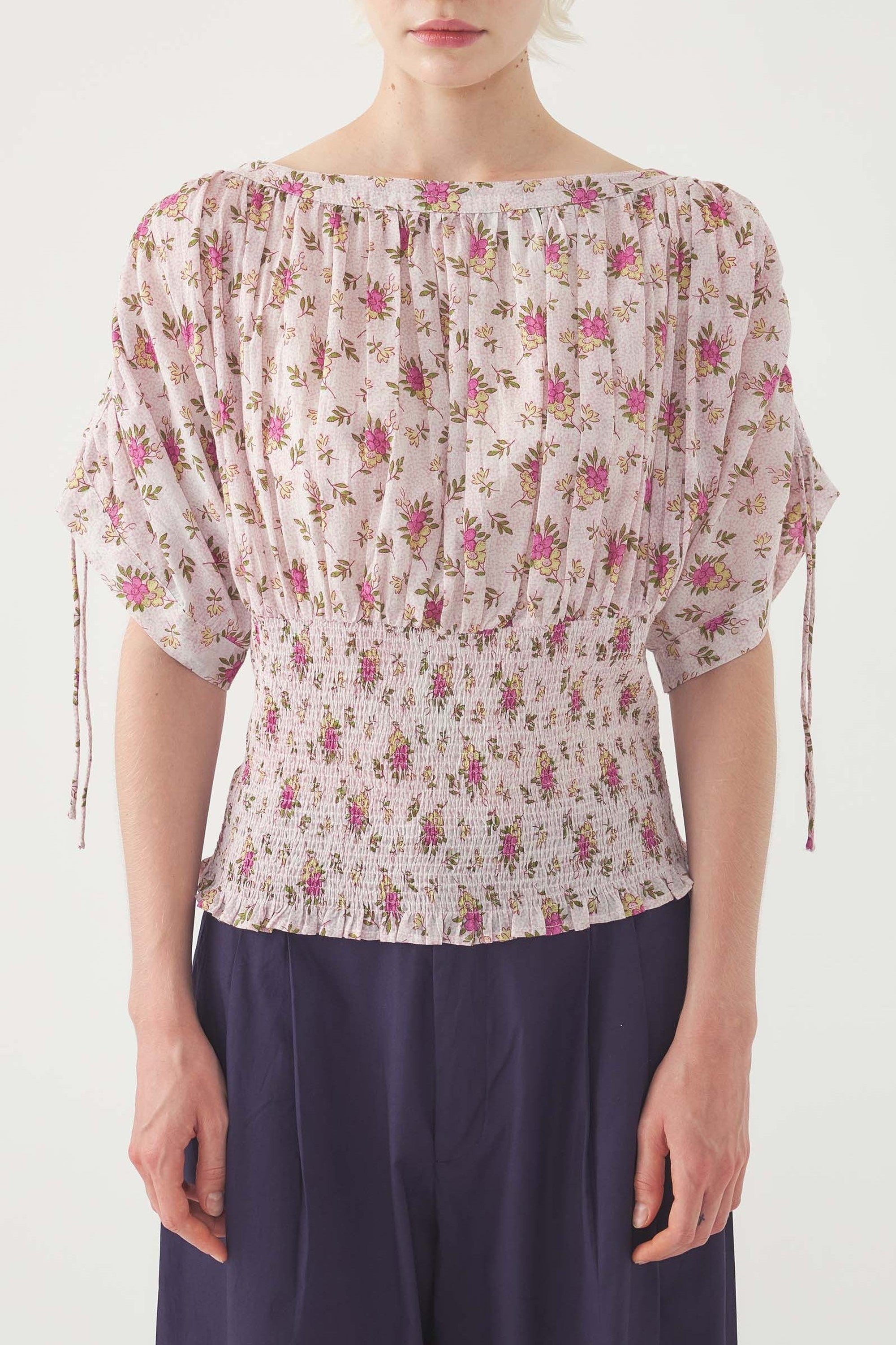 PINK PADA SMOCK TOP