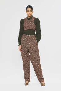 Pantalon imprimé Paddy - Brown