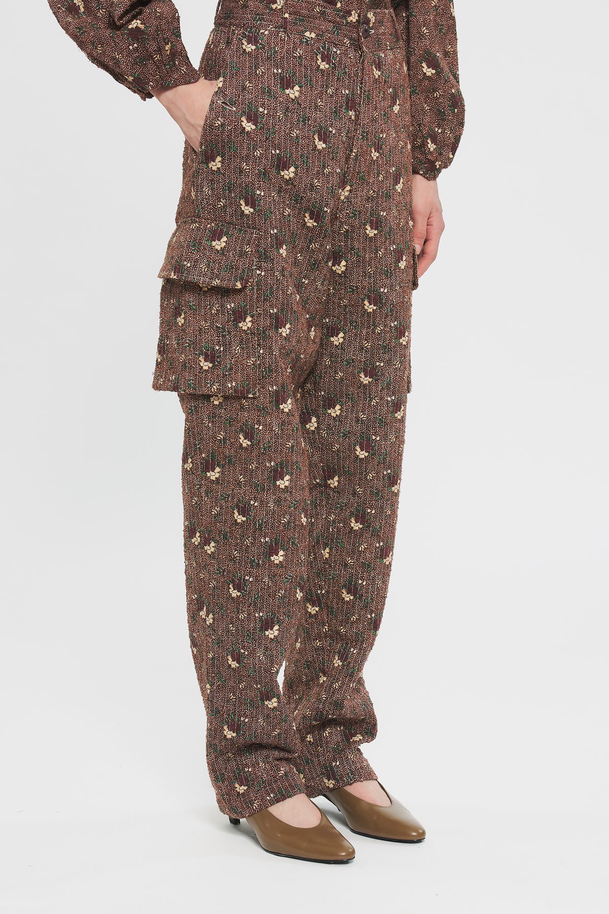 Pantalon imprimé Paddy - Brown