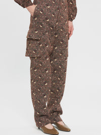 Pantalon imprimé Paddy - Brown