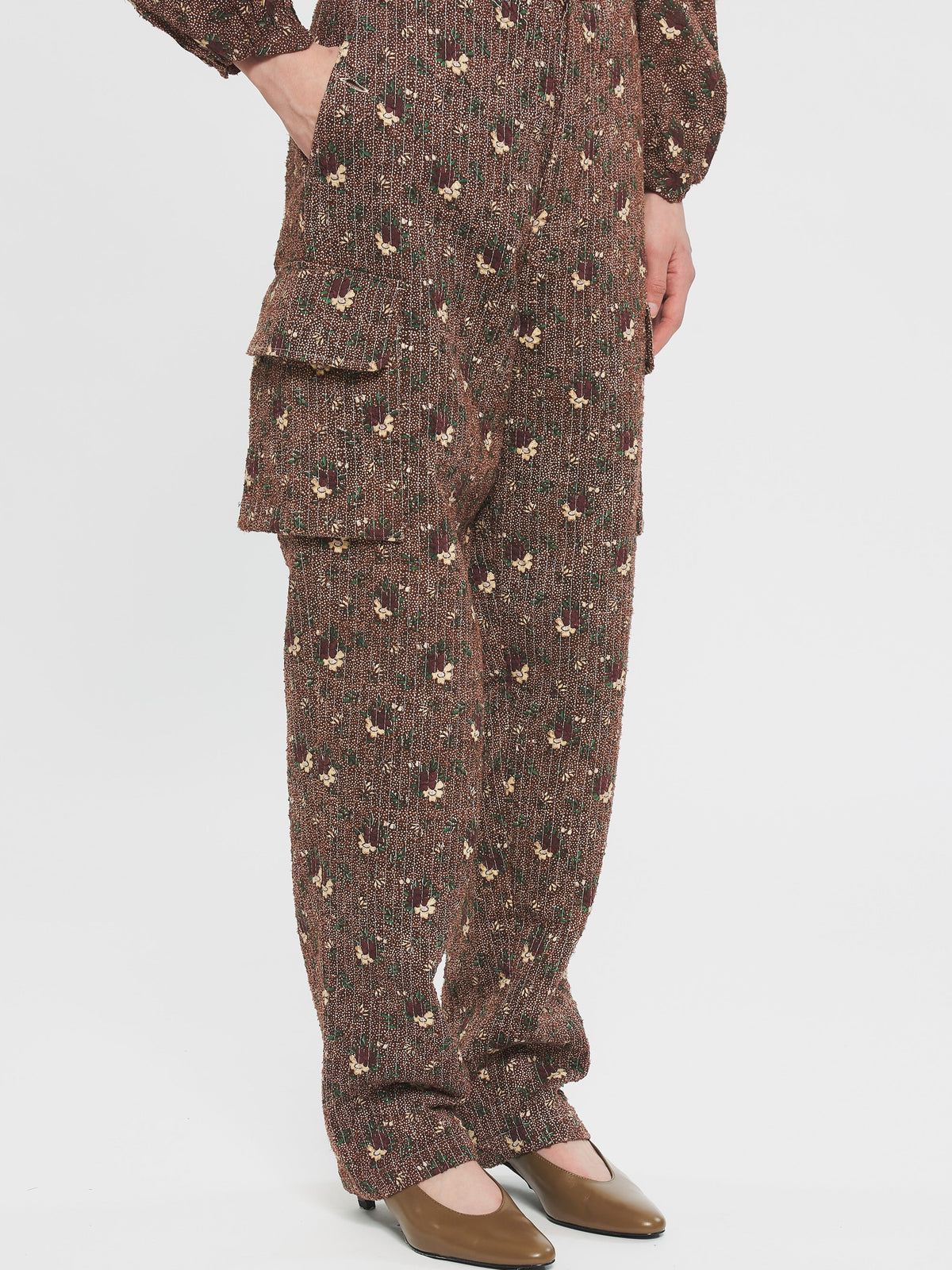 Pantalon imprimé Paddy - Brown