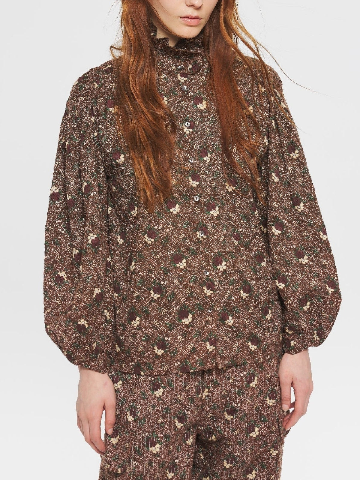 Blouse imprimée Paddy - Brown