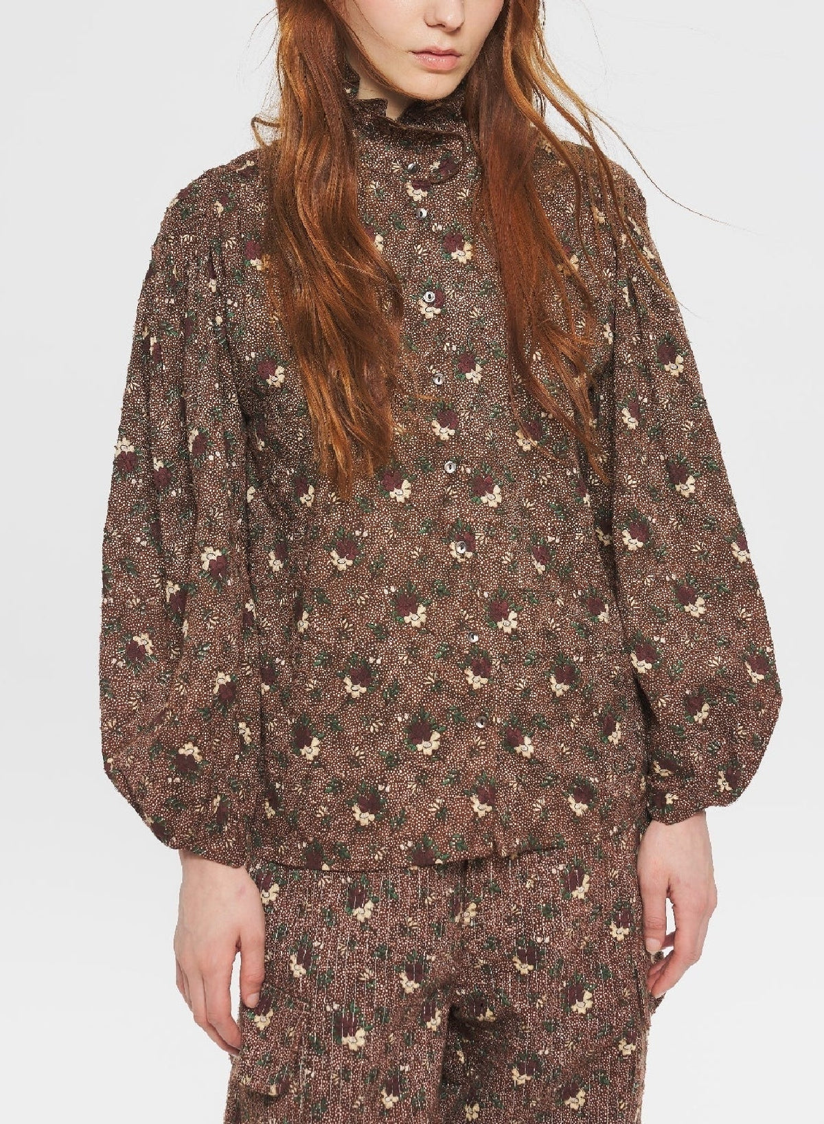 Blouse imprimée Paddy - Brown