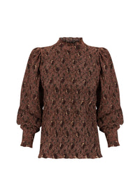 Blouse smockée paddy - Brown
