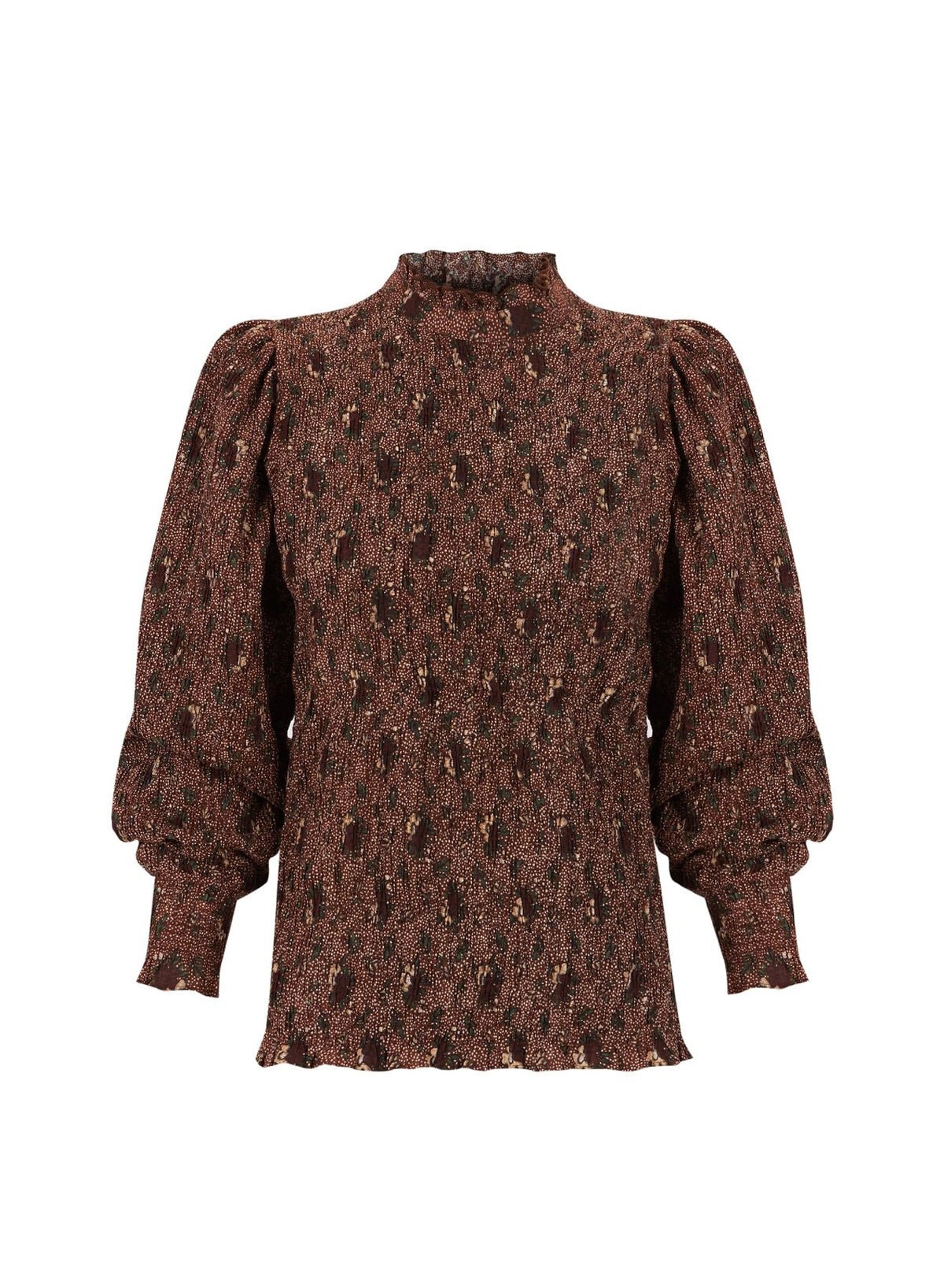 Blouse smockée paddy - Brown
