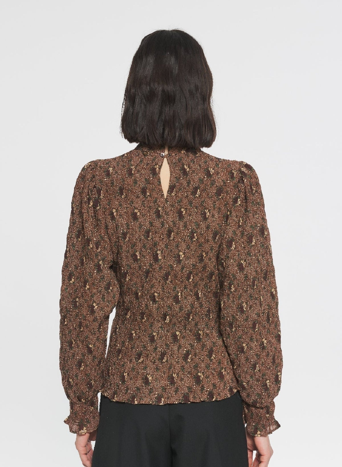 Blouse smockée paddy - Brown