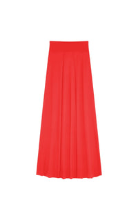 Jupe longue fendue - Rouge