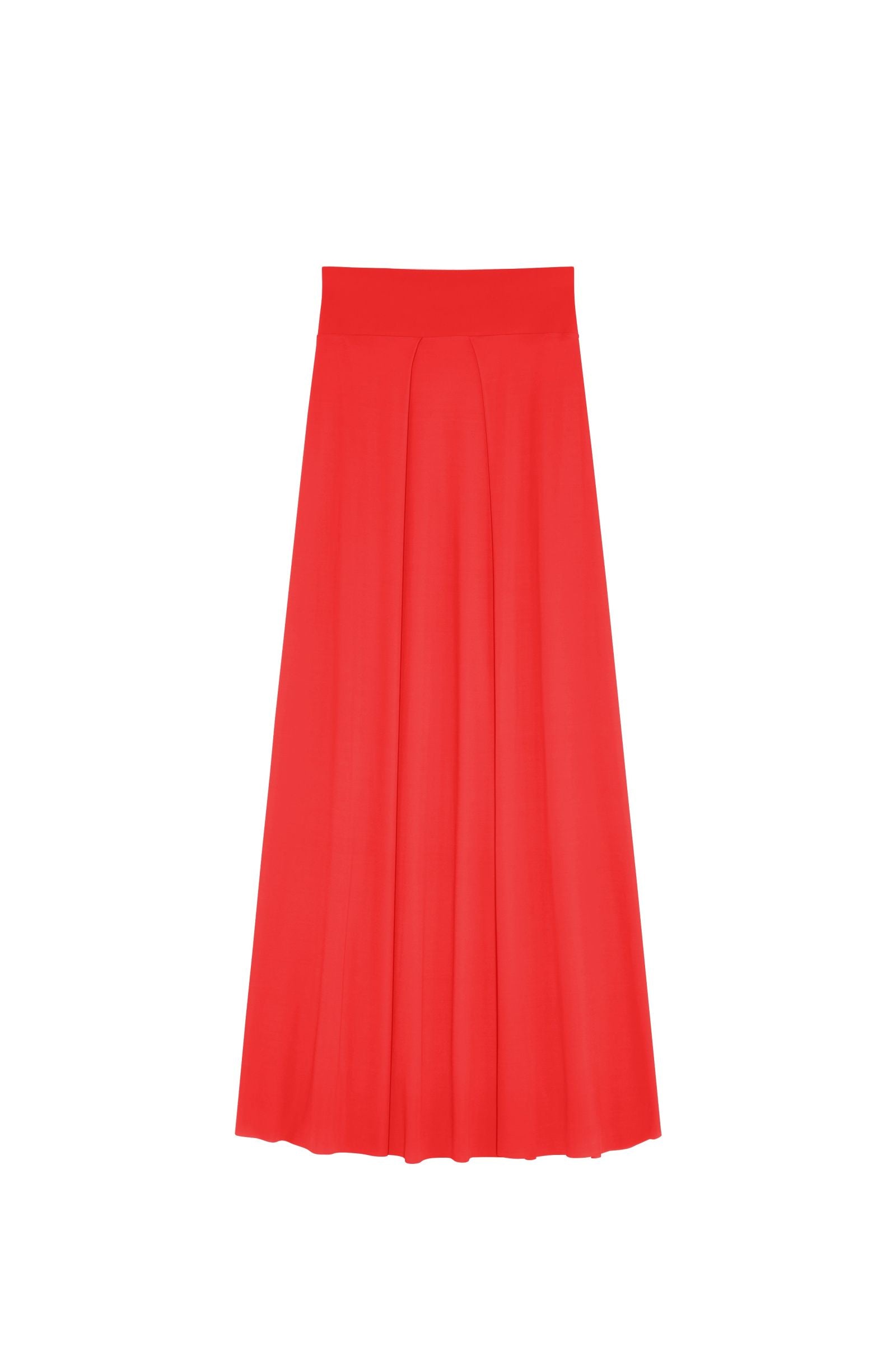Jupe longue fendue - Rouge